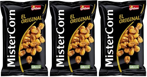 Grefusa Maíz Frito Mistercorn Original, 160g (Paquete de 3)