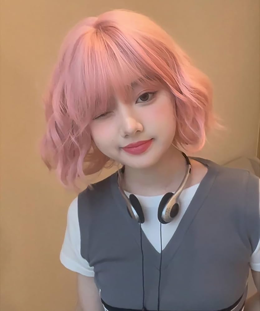 人毛100% ウェーブがかわいい ボブ かつら・ウィッグZ86 人毛100% ウェーブがかわいい ボブ かつら・ウィッグZ86