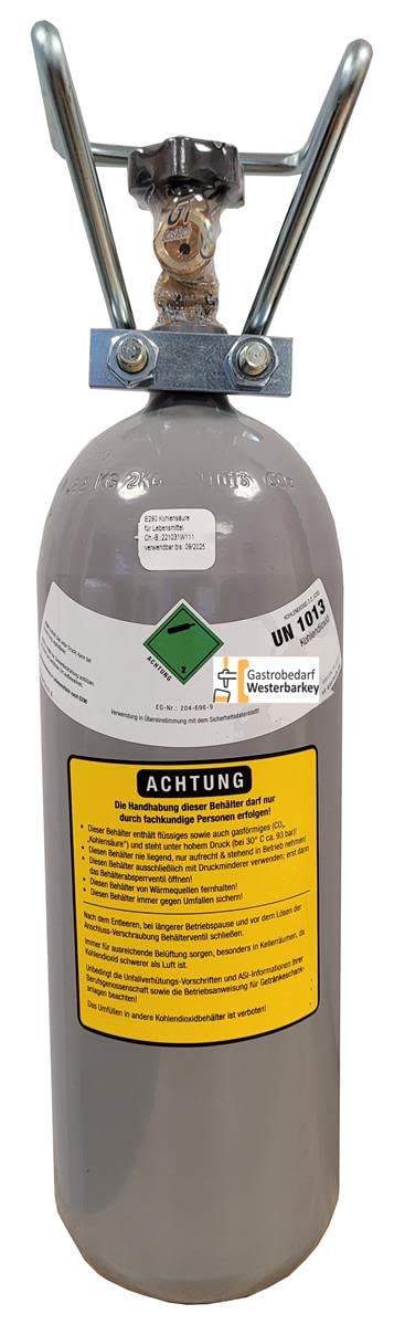 Zapfgarnitur mit Edelstahl Keg-Schanksäule inkl. 2kg Co2 Flasche,Reinigungsset Schläuche, Druckminderer und KEG Typ M (23475-008)