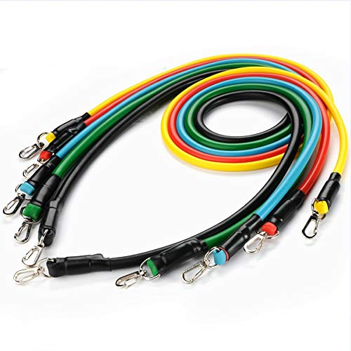 Kit Extensor Elastico Extensores 11 Pecas Exercicio Musculacao Fitness Pilates