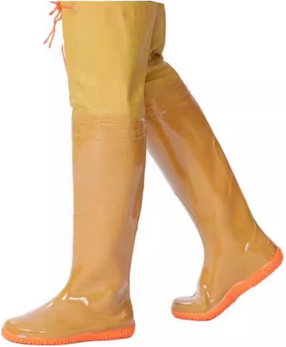 Wodery wędkarskie na muchę, wodoodporne, PVC, buty wędkarskie, buty do brodzenia na zewnątrz, do stawów i polowań, dla mężczyzn i kobiet(Giallo,34 EU)