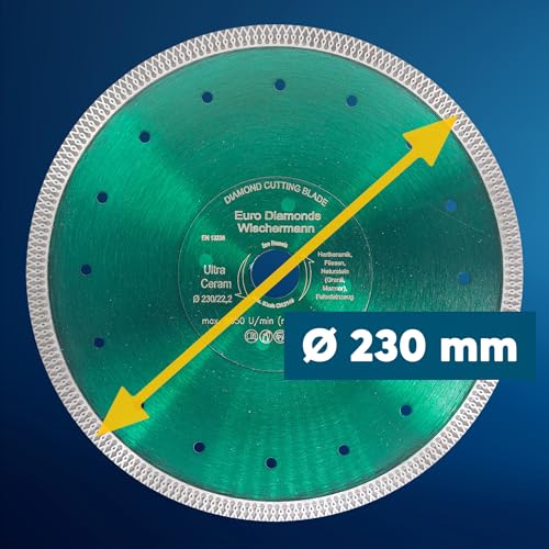 Diamanttrennscheibe 230 mm für Fliesen und Naturstein