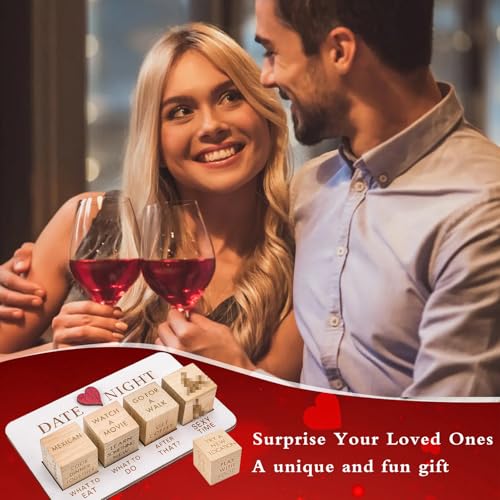 Date Night Würfel Set, Würfel für Paare, Romantik Würfelspiel für Erwachsene, Paar-Spiele-Set, lustiges Geschenk zum Valentinstag Jahrestag Geburtstag