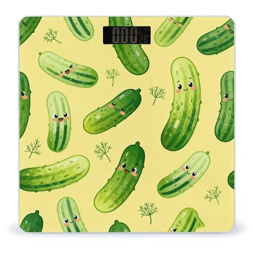 Báscula Digital de Baño Estilo Dill Pickles con Pantalla LCD miniatura 1