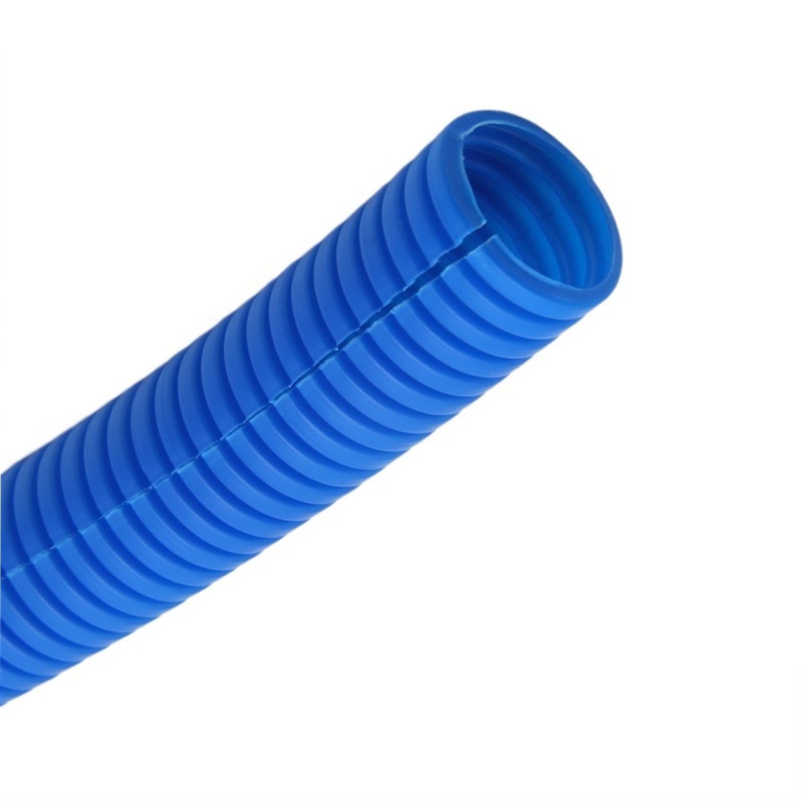 YDHSIKK Corrugated Wire Tube, PP Corrugated Conduit Multicolor AD 11.6-34.5mm 5 meters(Blu,AD 34.5 x ID 29mm)