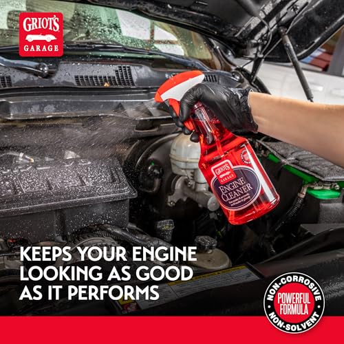 Griot's Garage Engine Cleaner for Car, Motorcycle, Boat, RV, and Truck, Oil, Dirt, and Grime Remover, 10959, 22oz