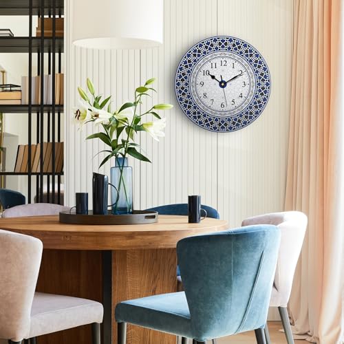 Reloj de pared redondo IRI-GIRI 12 pulgadas acrílico silencioso miniatura 4
