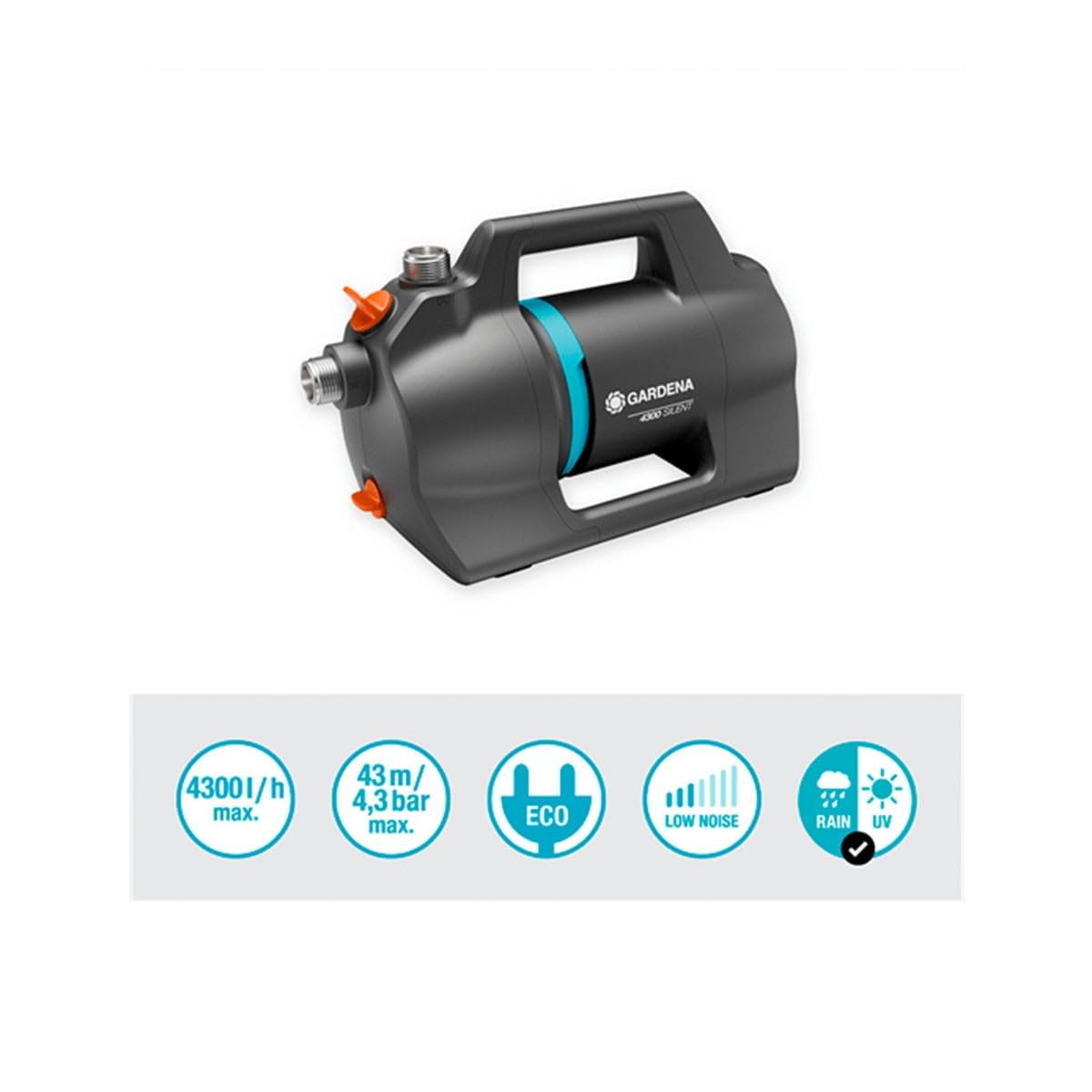 GARDENA 4300 Silent pompa ogrodowa 4300 l/h 43 m