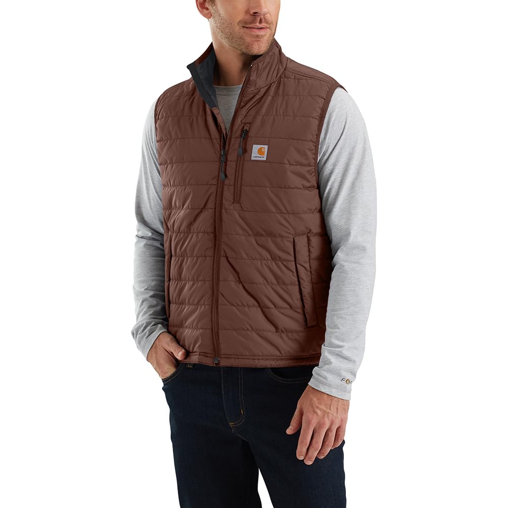 Carhartt Rain Defender Relaxed Fit Lightweight Insulated Vest Men Brown M