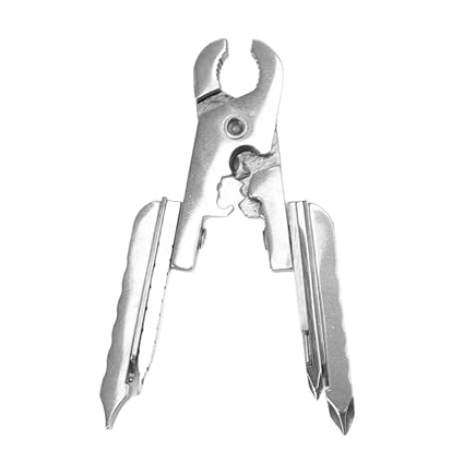 Ubervia Pliers Screwdriver Combination Multi Tool, Versatile EDC Bottle Opener 15 in 1 Key Mini Multi Tool Portable Anti Wear for Outdoor Traveling