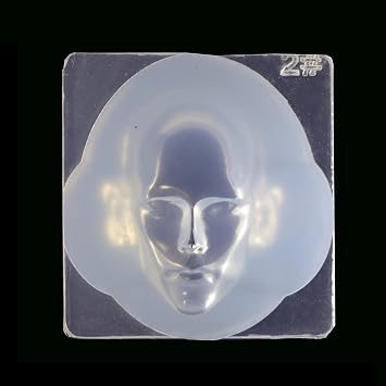 appuivbt 3D Human Face Silicone Fondant Mold Chocolate Polymer Clay Mould، Dolls Head Epoxy Resin Mold for Doll Making، DIY Crafts