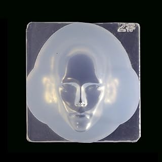 appuivbt 3D Human Face Silicone Fondant Mold Chocolate Polymer Clay Mould,Dolls Head Epoxy Resin Mold for Doll Making,DIY Crafts
