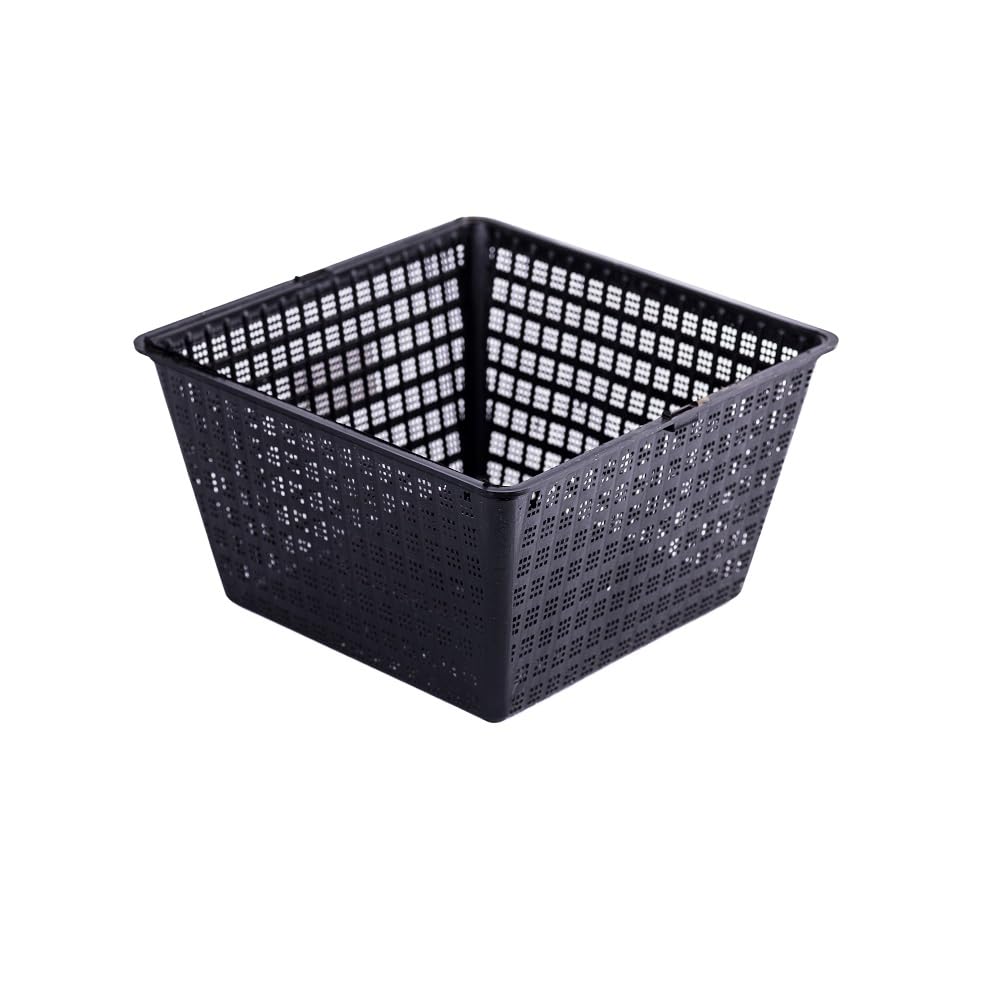 Thompson & Morgan Black Aquatics 10 Litre 29Cm Square Planting Basket – Ideal For Pond Plants & Water Gardens, Durable Basket For Healthy Growth, 1X 29Cm Pot By Thompson And Morgan