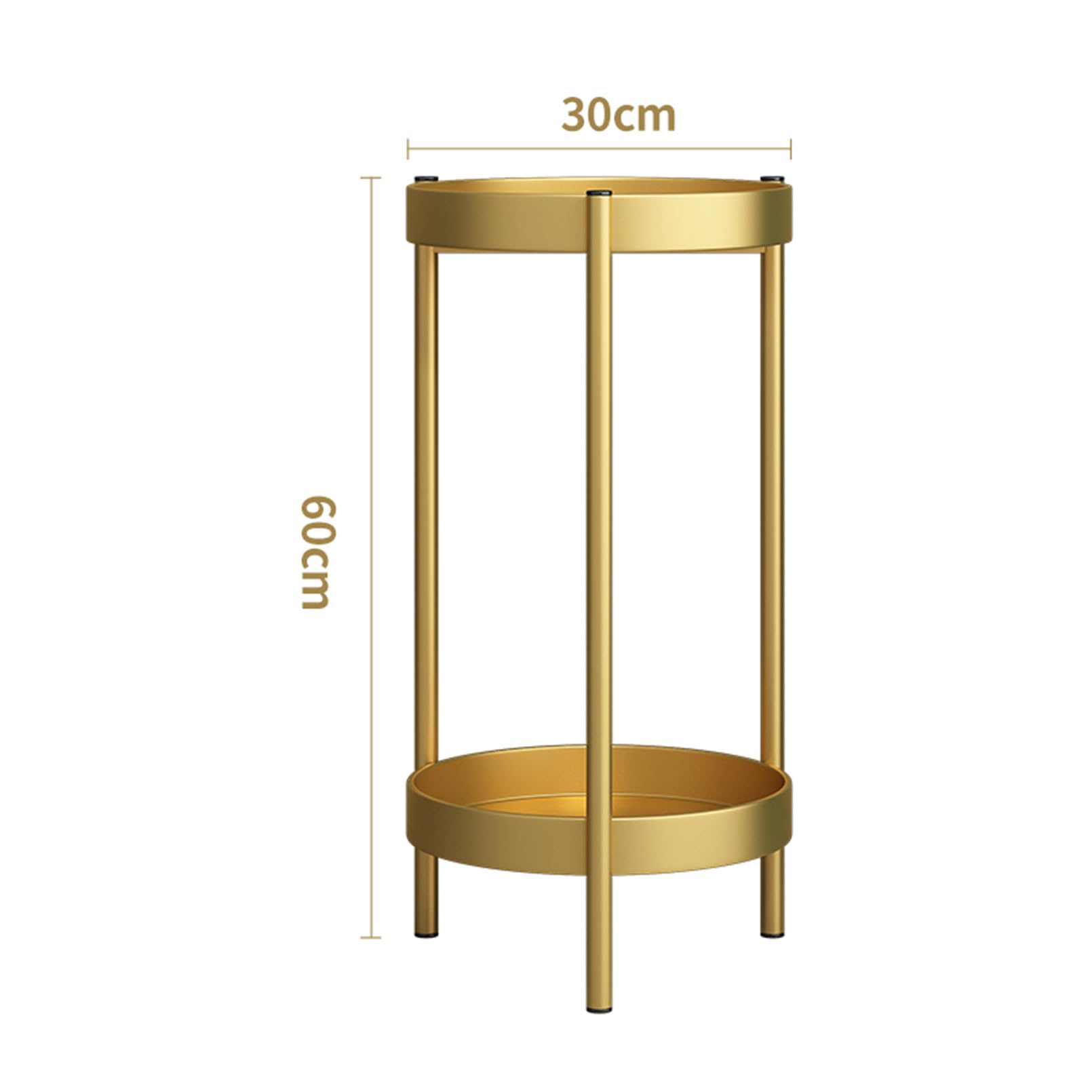 Supporto per Interni ed Esterni, portavasi in Metallo per Piante Multiple, Robusto portavasi per Fiori, Supporto per Piante Resistenti, mensola Rotonda per Giardino, Patio, Soggiorno, Balcone ad Ang