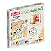 Quercetti Jungla, 4 Puzzle in Legno, Colore Multicolore, 0710