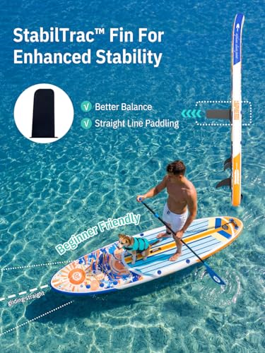 Image of Niphean Inflatable Stand Up Paddle Board with SUP Accessories, Anti-Slip EVA Deck, 10'6'' Inflatable Paddle Boards for Adults & Youth of All Skill Levels