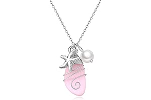 Pink Seashell Necklace: A Serene and Shimmering Shoreline-Inspired Charm