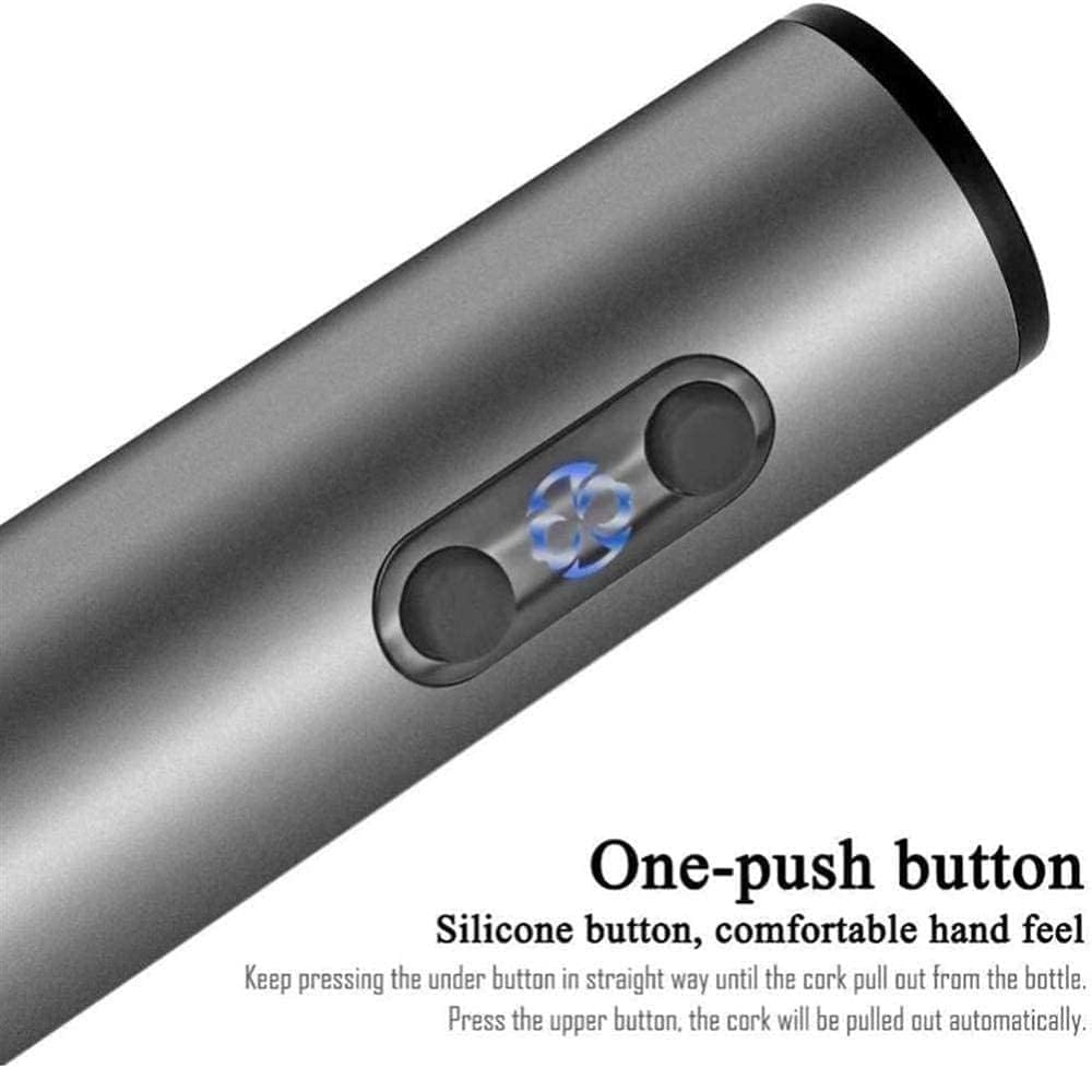 Electric Wine Bottle Opener kit Rechargeable Automatic Corkscrew with USB Charging Cable for Wine Lover