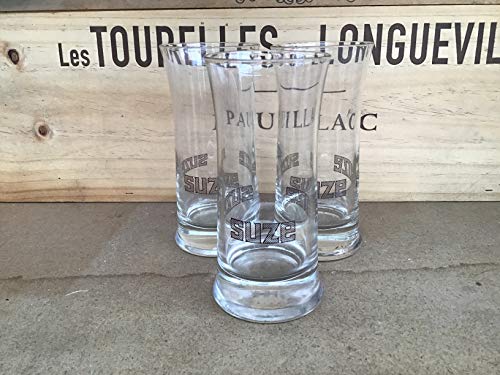 suze lot de 3 verre aperitif neuf de stock rare