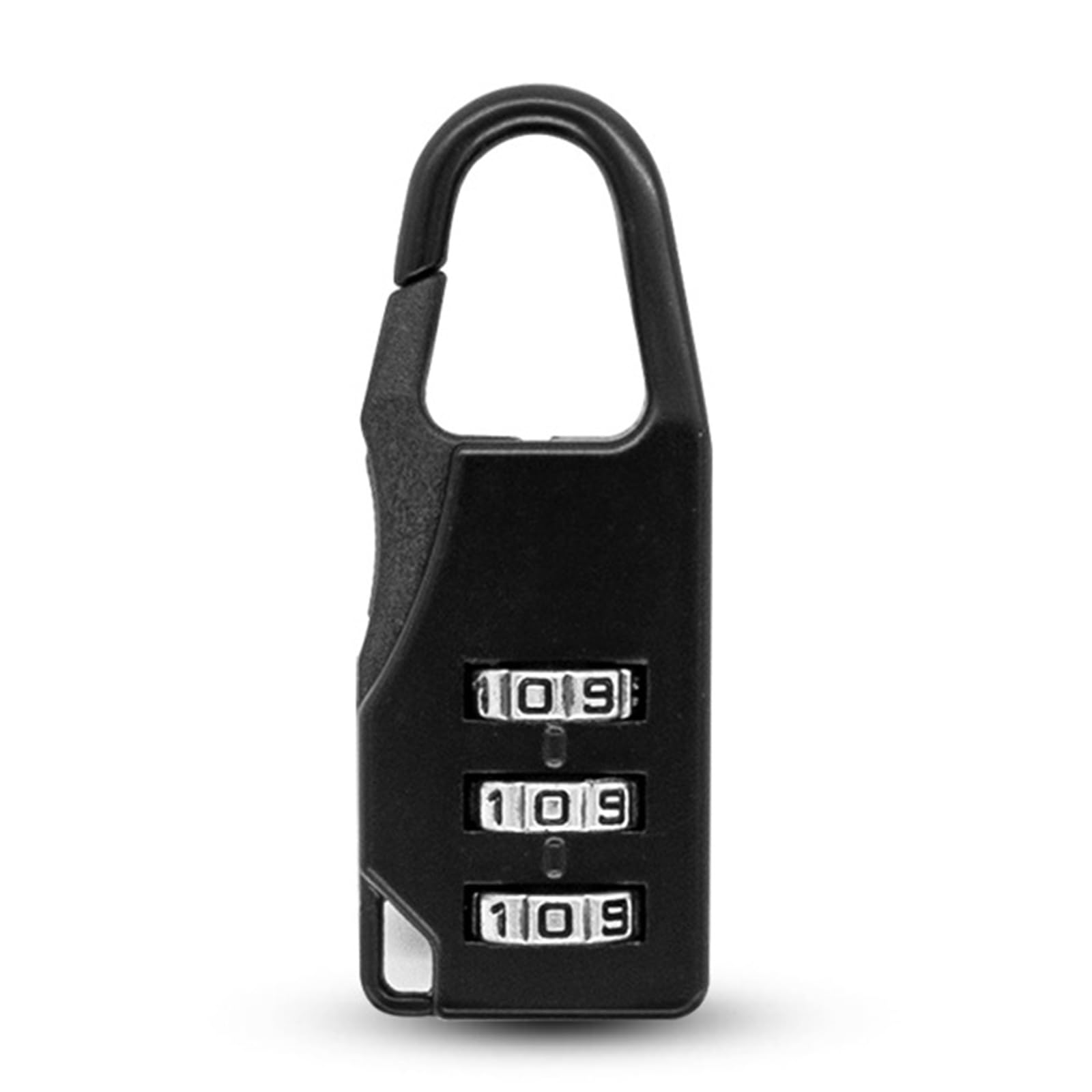 Zktfyshk Black Fashion Handbag, 3 Digit Code Number Password Lock Combination Padlock Travel Resettable Security Lock For Suitcases And Bag