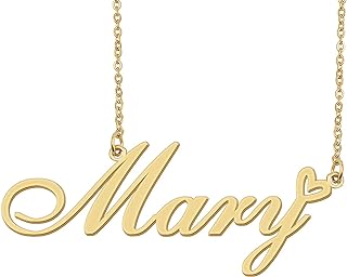Personalized Heart Name Necklace Gold Custom Any Names Stainless Steel Jewelry for Womens Graduation