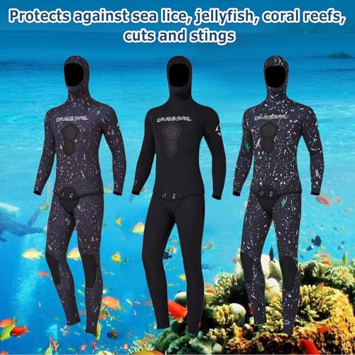 3MM Wetsuit Split Hooded Long-Sleeved Top Pants Warm Cold-Proof Anti Jellyfish Diving Suit Anti-UV for Water Sports miniatura 5