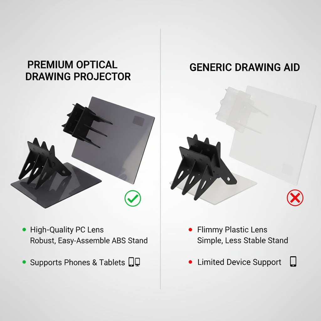 Optical Drawing Projector, Optical Image Drawing Drawing Tool Tracing Board Diy Sketch Painting Table Desk Tools