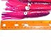 Fish WOW! Fishing Daisy Bird Chain Squid Lure Rig Teaser Trolling - Pink