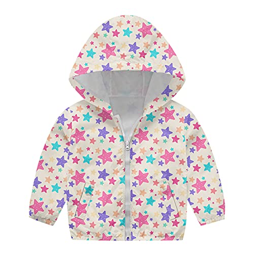 Boy Outfits Fit and Flare Comfy Girls Windproof Autumn Kids Zipper Coat Toddler Boys Print Hooded Jacket