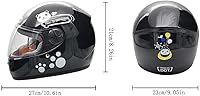 Vista 6 de Casco de Bicicleta para Niños con Guantes, para Patinete, Motocicleta, ATV, Quad Bicicleta, Adecuado para Edades 3-6