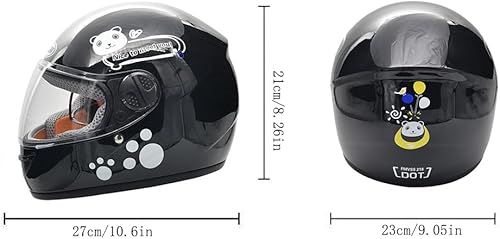 Miniatura 6 de Casco de Bicicleta para Niños con Guantes, para Patinete, Motocicleta, ATV, Quad Bicicleta, Adecuado para Edades 3-6