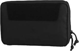 Bolsa Táctica de Administración con Accesorio Molle, Bolsa GP con Cierre de Cremallera Bidireccional, Bolsa EDC Delgada para Chaleco de Caza o Mochila de Senderismo(Black)
