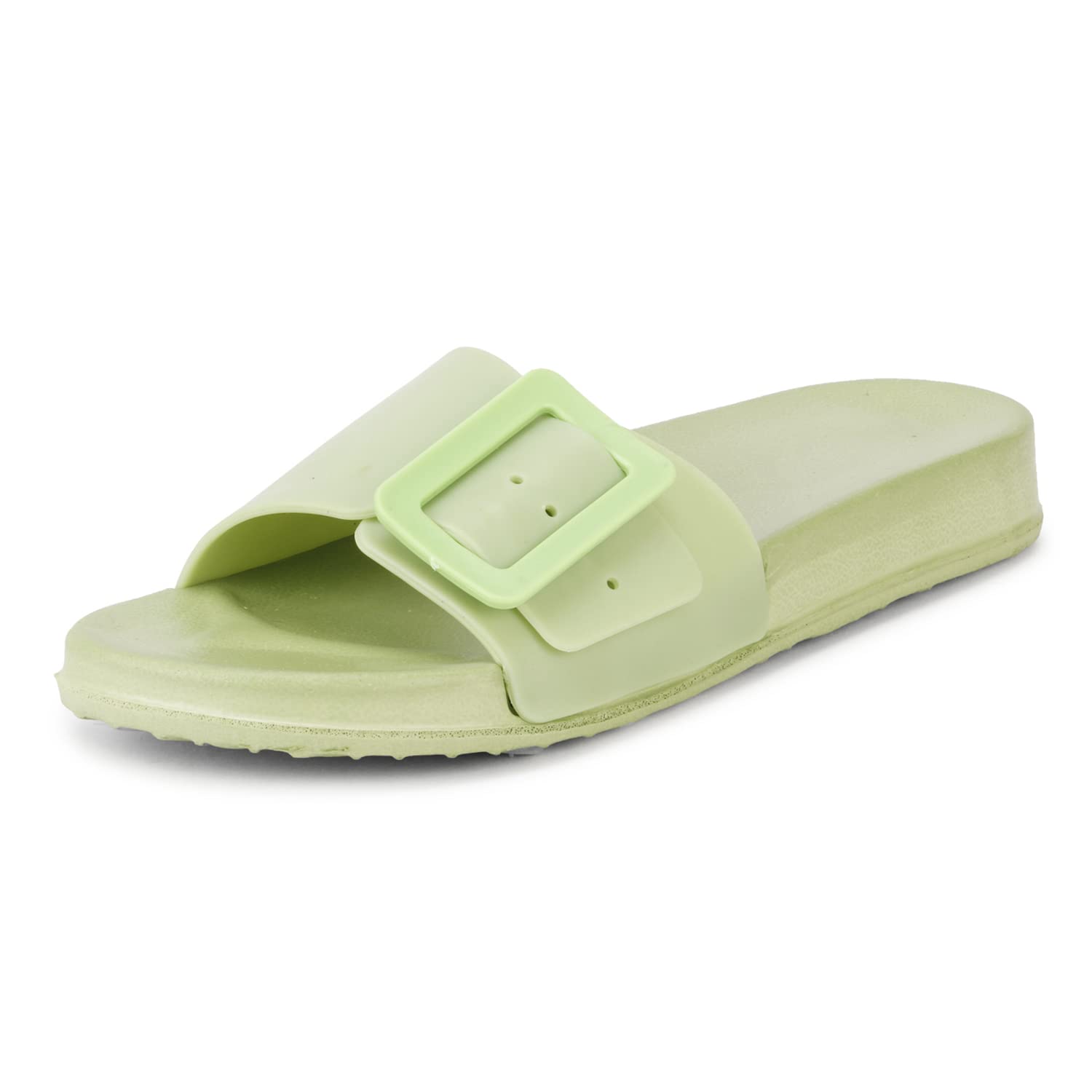 Kraasa Slides with Extra Cushion for Women and Girls | Walking Flip Flops| Indoor and Outdoor Slides Pista UK 6 (B0C5TDRZKB) Amazon Price History, Amazon Price Tracker
