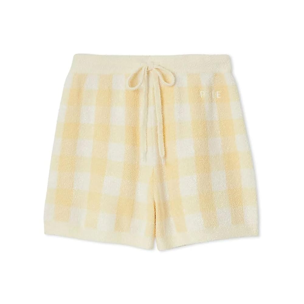 ジェラピケ　フルーツジャガードプルオーバー　チェックジャガードショートパンツ セール】チェックジャガードショートパンツ（ルームウェア