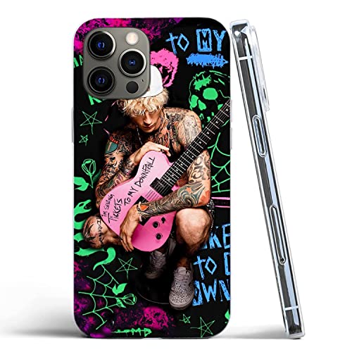 Compatible With Iphone 12/12 Pro Case Pop Singer Cool Mgk Soft & Flexible Tpu Shockproof Rubber Protective Phone Cover Case #TOP3