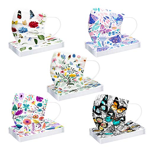 yuiy Unisexe Enfants Unique Visage Mode Papillon imprimé Motif Bouche Bandana Couverture Protection Couvrant pour Femmes Et Homme B Cover