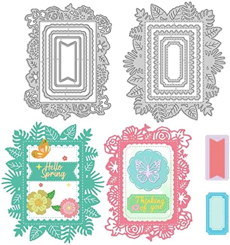 Amazon.com: XMYXCRAFT Lace Flower Layer Frame Metal Die Cuts, Wedding ...