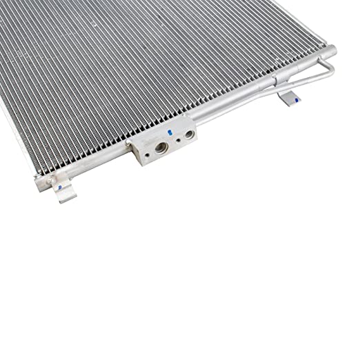 Image of TRQ A /C Condenser and Receiver Drier Assembly Compatible with 2013-18 Hyundai Santa Fe 13-18 Santa Fe Sport L4 2.4L