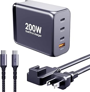 200W USB C Wall Charger Station, Aftertop GaN PD 100W QC 60W PPS45W Super Fast Charging Laptop Power Adapter for iPhone 15 14 Plus 13 Pro Max MacBook iPad Samsung Pixel and More