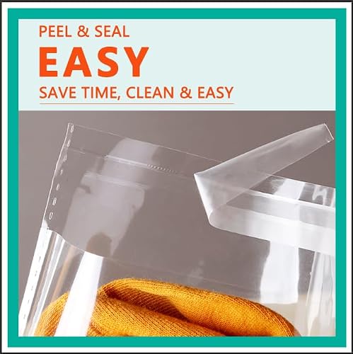 iMailer - 200 Pcs - 10\" x 13\" Clear Plastic Cellophane Bags - Resealable Self Sealing Cello Poly Bags for Prints, Photos, Documents, Clothing, T-Shirt - Thumbnail 3