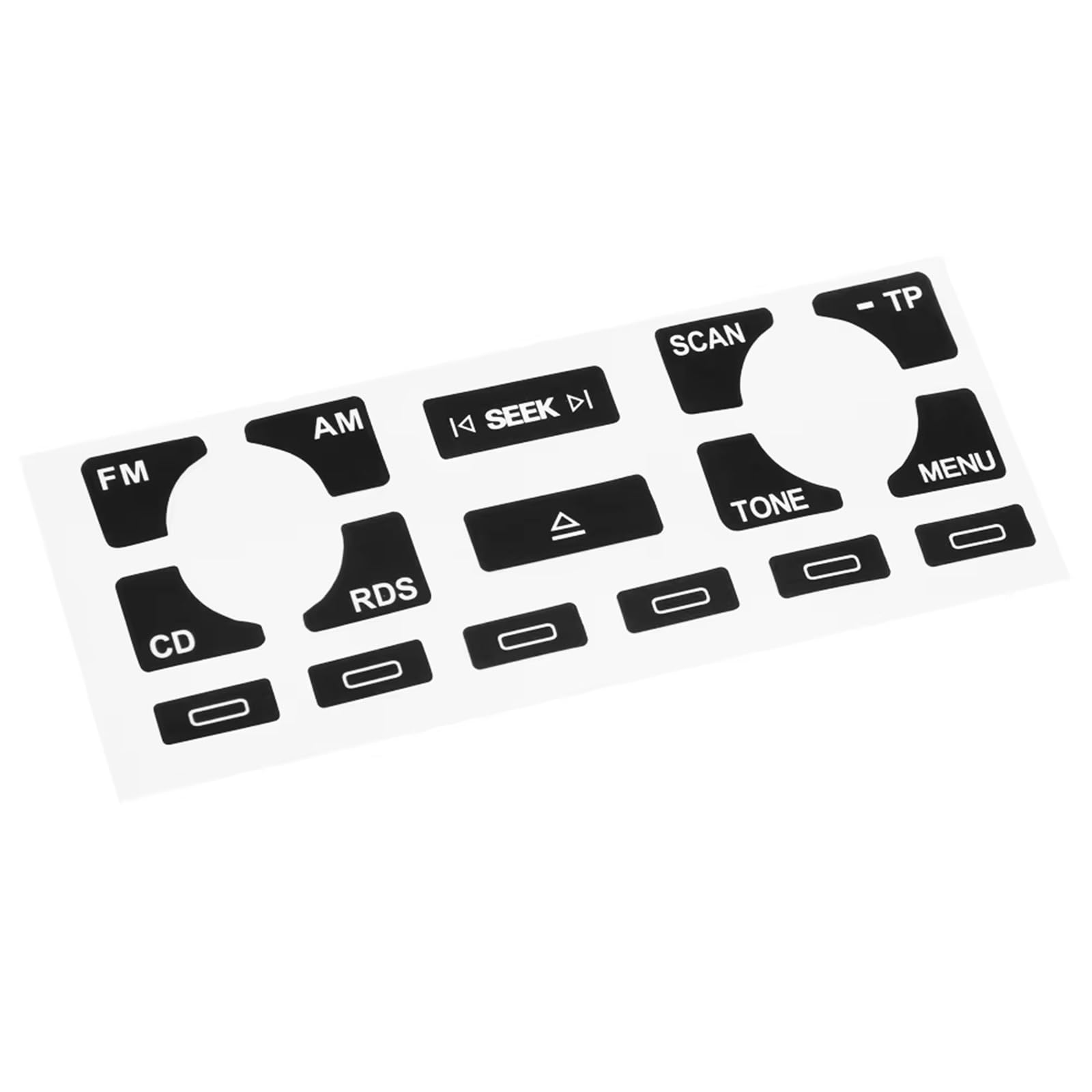 Button Trim Compatible with A4 B6 B7 A6 A2 A3 8L P Car Radio Stereo Button Sticker