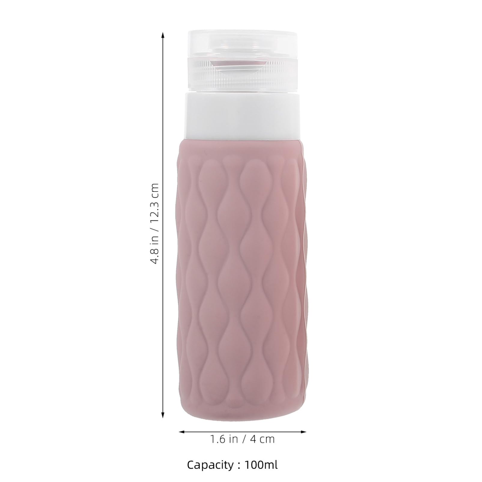 FOMIYES 5 Sets 100 Ml Reise-shampooflaschen-set Lotionbehälter Silikon-quetschflaschen Für Toilettenartikel Nachfüllbare Toilettenartikelbehälter 4 Stück * 5