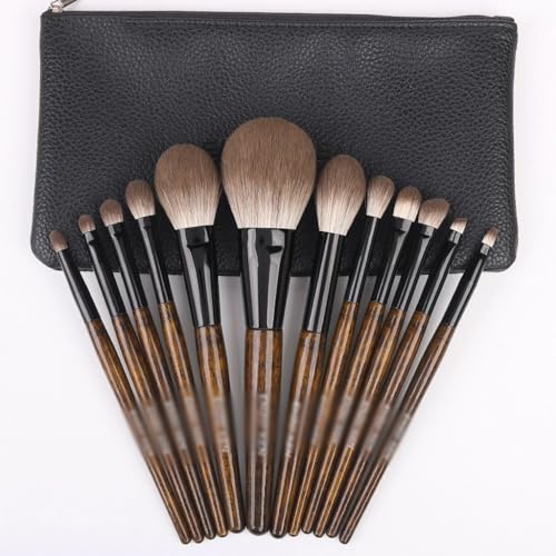 Pinceaux maquillage yeux : lot de 12 pinceaux complets pour paupières