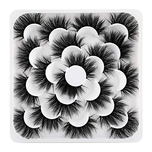 Faux Cils Magnétique, 6d effet naturel Réutilisables sans Colle Faux cils à