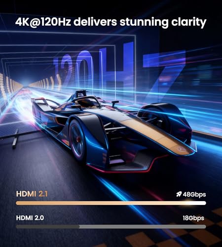 Image of NEWCARE HDMI 2.1 Switch 3 in 1 Out 4K@120Hz, Aluminum 3 Ports HDMI Switcher Splitter with Remote, Supports 8K@60Hz 48Gbps HDR10+ 3D Dolby VRR HDCP 2.3 for TV PS5 Xbox Laptop Projector