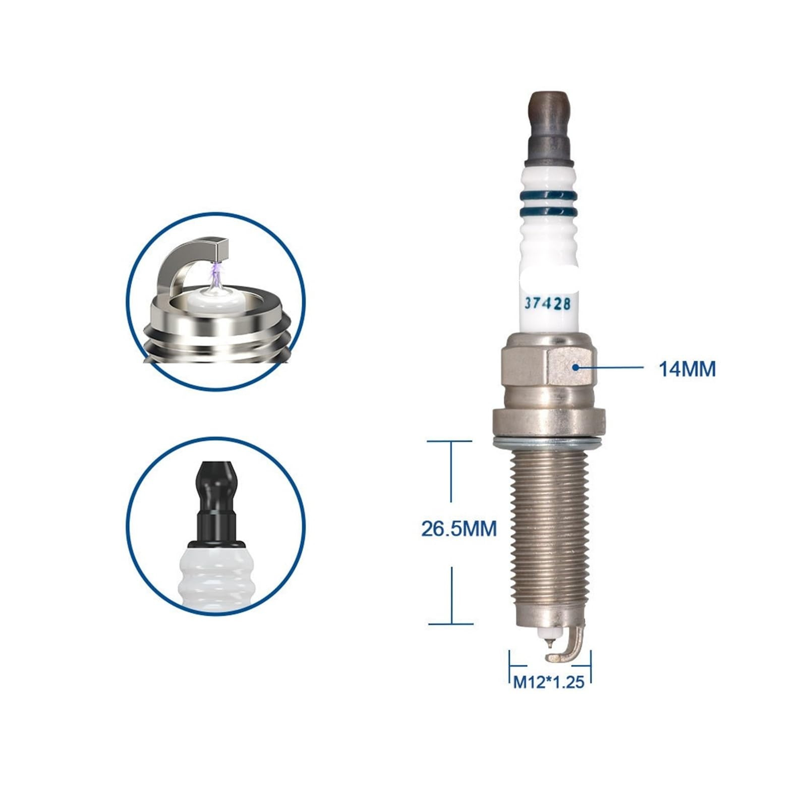 Bujía- de iridio platino ILZKAR8G8/ILZKAR8H8S/ILZKAR8J8SY/ILZKAR8L7G(6 pieces with box)