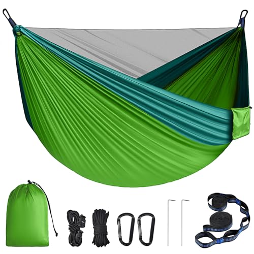 PHYSEN Camping-Hängematte mit Moskitonetz, ultraleichte Reisehängematte...