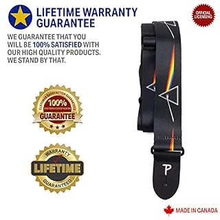 Perri’s Leathers Ltd. – Sangle de Guitare – Polyester – Pink Floyd – Dark Side of the Moon – Produit Officiel sous… - Les Beatles, Paul McCartney, John Lennon, RIngo Starr, George Harrison Perri's Leathers Ltd. - Sangle de Guitare - Polyester - Pink Floyd - Dark Side of the Moon - Produit Officiel sous… – Image 3
