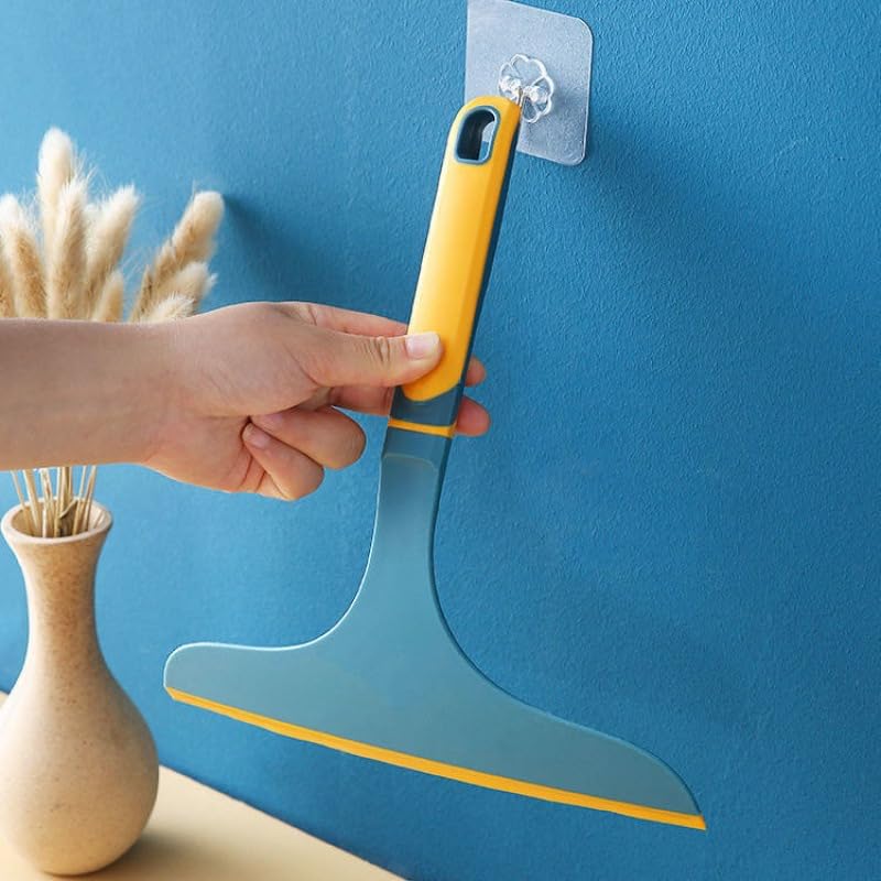 Lavavetri for vetri for uso domestico, 1 pezzo | Gadget multiuso for la pulizia delle superfici della doccia e dei vetri(White)