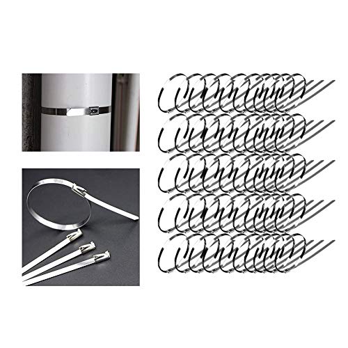 Kabelbinders Rvs Herbruikbare Metalen Heavy Duty Vergrendeling voor Eenvoudige Installatie Thuiskantoor Garage Workshop… - Image 5